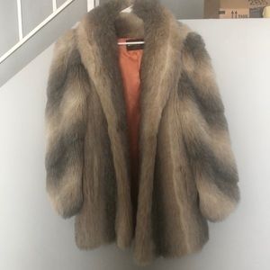 Vintage Faux Fur Coat American Signature